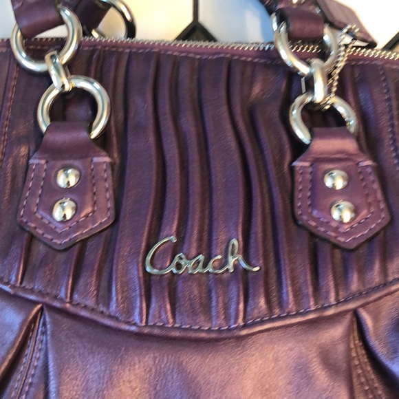 Plum color Coach Hobo bag- like new! - Picture 3 of 10